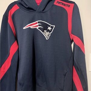 NFL Patriots Navy and Red Hoodie